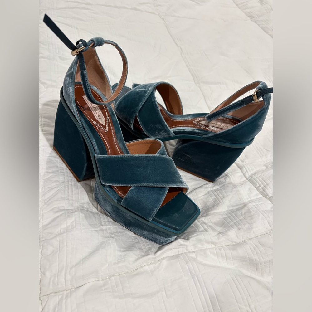 Zimmermann Velvet Blue Sandals - Picture 12 of 12